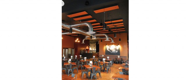 BAFFLE SOUND ABSORBING CEILING SYSTEM